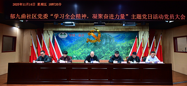 郁九曲社區(qū)黨委開(kāi)展“學(xué)習(xí)全會(huì)精神，凝聚奮進(jìn)力量” 主題黨日活動(dòng)